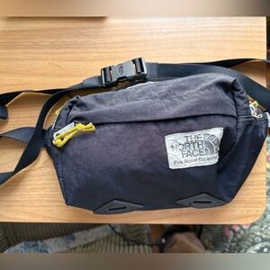 The North Face Navy and Yellow Belt Bag